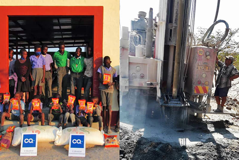 CQ Investment Group enables water supply for a primary school in Namibia.